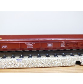 Märklin 4740, wagon plancher surbaissé pour transport de camions type Saadkms 690 DB BO