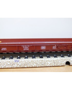 Märklin 4740, wagon plancher surbaissé pour transport de camions type Saadkms 690 DB BO
