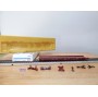 Märklin 4740, wagon plancher surbaissé pour transport de camions type Saadkms 690 DB BO
