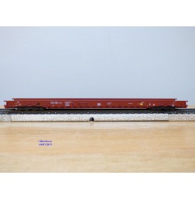 Märklin 4741, wagon plancher surbaissé pour transport de camions type Saadkms 690 DB BO