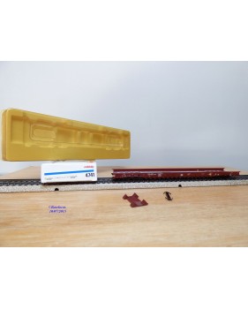 Märklin métal 4617 Wagon surbaissé EVS DB BO