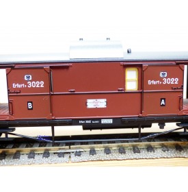   FLEISCHMANN 5800,   fourgon à bagages à guérite centrale type Gas 8451  KPEV  BO
