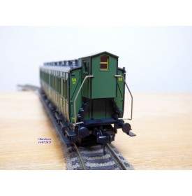   FLEISCHMANN 5802, voiture à guérite  type Gas 12701 mixte  1 / 2 Kl.    KPEV  BO