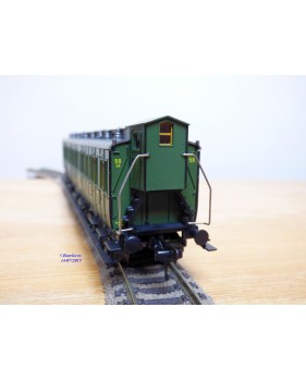   FLEISCHMANN 5802, voiture à guérite  type Gas 12701 mixte  1 / 2 Kl.    KPEV  BO