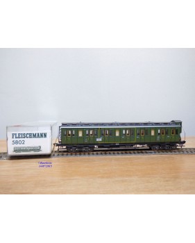   FLEISCHMANN 5802, voiture à guérite  type Gas 12701 mixte  1 / 2 Kl.    KPEV  BO