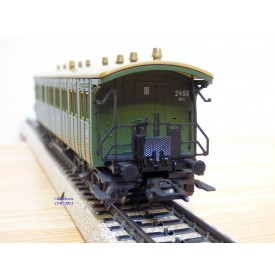 Märklin 4032 voiture grandes lignes A4ümg à feux de fin de convoi 1 Kl. DB BO