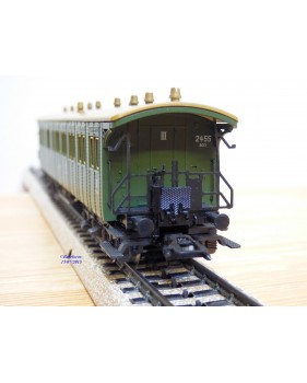 Märklin 4032 voiture grandes lignes A4ümg à feux de fin de convoi 1 Kl. DB BO