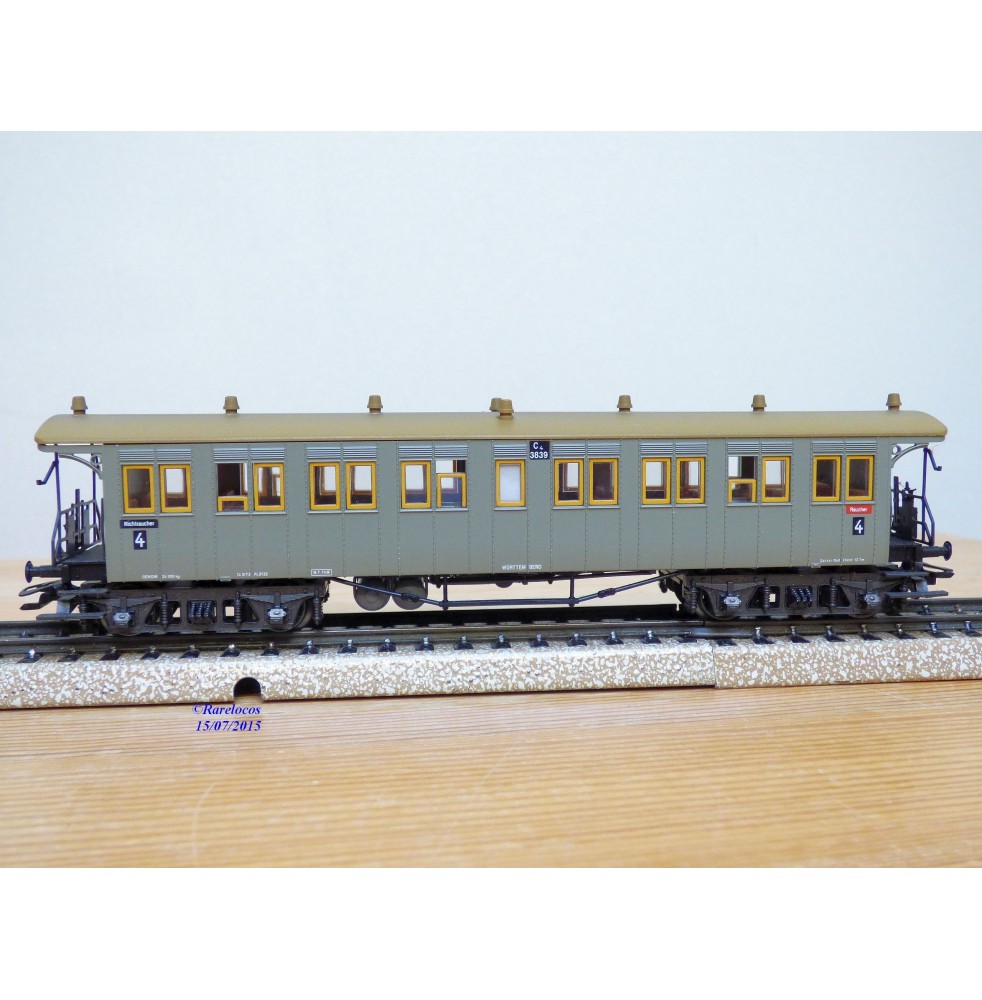 Märklin 4032 voiture grandes lignes A4ümg à feux de fin de convoi 1 Kl. DB BO