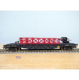 POCHER 402/2,  wagon plat  type PRZ   avec structure métallique  ( MERCURY )  NEUF    FS  BO