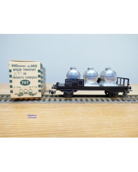HORNBY acHO 707, wagon transport de produits chimiques P- C Kuhlman  SNCF  BO