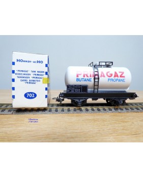 HORNBY acHO 702, wagon citerne type SRuw à   2  essieux   PRIMAGAZ   SNCF  Neuf  BO