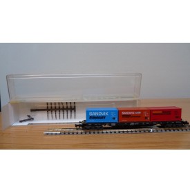 MINITRIX  51 3507 Plat 3 conteneurs SANDVIK DB BO 