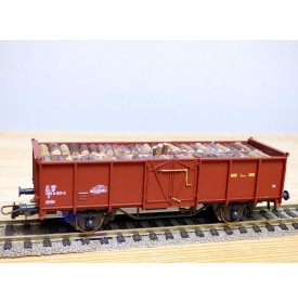 ROCO 46894, wagon tombereau chargé de bûches type E    BLS  neuf   BO