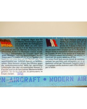 ITALERI 1230, chasseur embarqué Chance-Vought F-8 "Crusader" US Navy / AERONAVALE  BO  Neuf   1/72