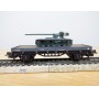 ELECTROTREN  1012, wagon plat chargé d' un char AMX 13   RENFE  BO