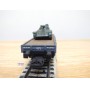 ELECTROTREN  1012, wagon plat chargé d' un char AMX 13   RENFE  BO