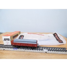 ELECTROTREN  1101, wagon tombereau   chargé de tubes  RENFE BO