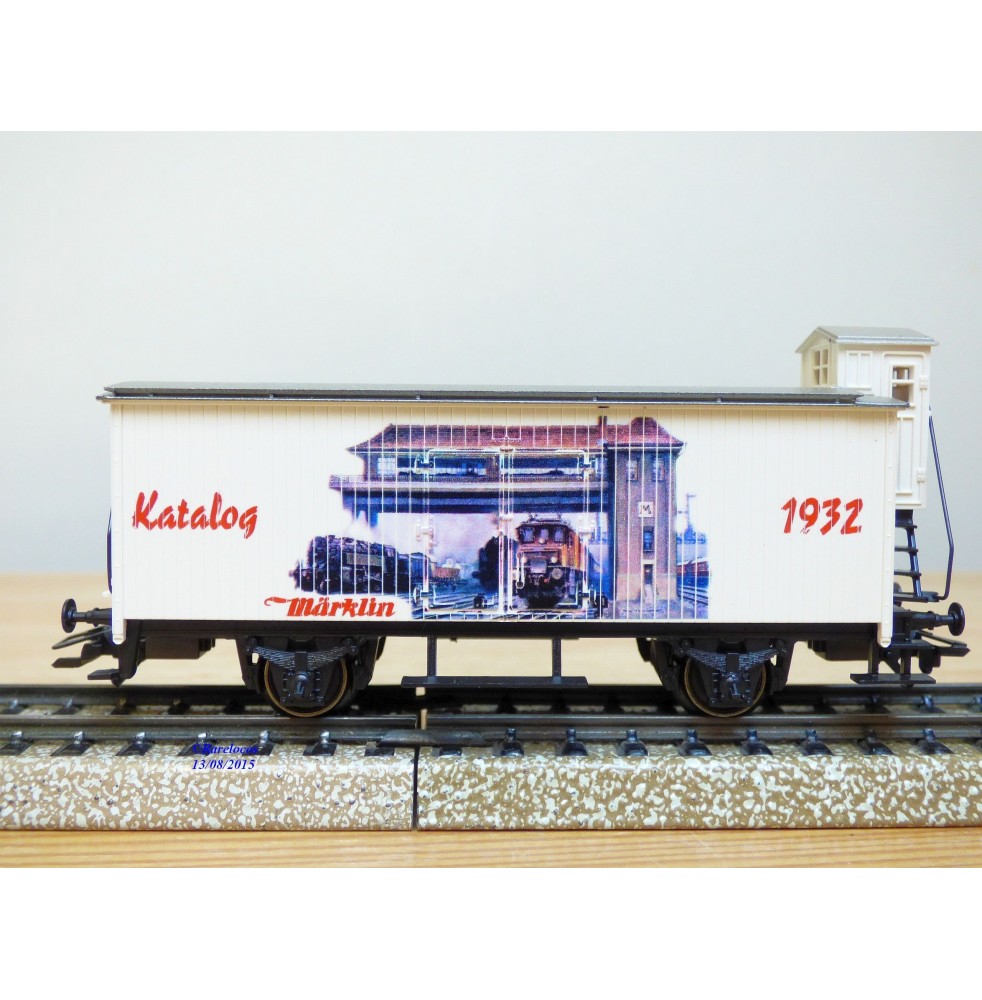 Märklin 98709 / 4680,901,  wagon couvert  à guérite Katalogwagen 1932   neuf   BO