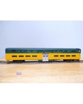 WALTHERS 932 6261, voiture pilote de banlieue à 2 étages  ( PS DD commuter cab car  ) C& NW   Neuf  BO