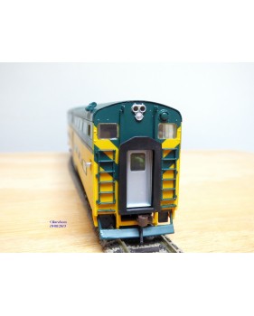 WALTHERS 932 6261, voiture pilote de banlieue à 2 étages  ( PS DD commuter cab car  ) C& NW   Neuf  BO