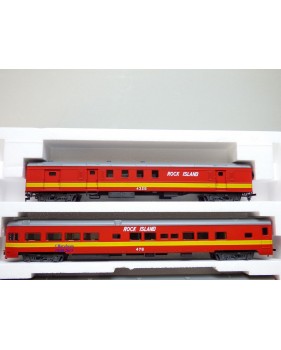 RIVAROSSI "véro" 6981 set B, coffret 4 voitures Rock Island années 80  neuf   BO