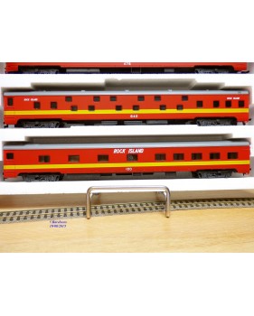 RIVAROSSI "véro" 6981 set B, coffret 4 voitures Rock Island années 80  neuf   BO