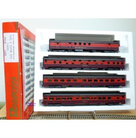 RIVAROSSI "véro" 6977 set B, coffret 4 voitures Gulf Mobile and Ohio ( GMO )  neuf   BO