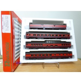 RIVAROSSI "véro" 6976 set A, coffret 4 voitures Gulf Mobile and Ohio  ( GM&O )  neuf     BO