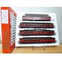 RIVAROSSI "véro" 6976 set A, coffret 4 voitures Gulf Mobile and Ohio  ( GM&O )  neuf     BO