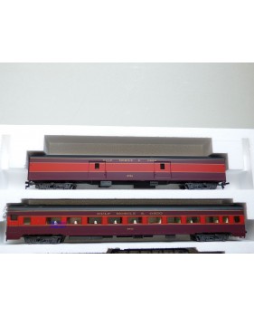 RIVAROSSI "véro" 6976 set A, coffret 4 voitures Gulf Mobile and Ohio  ( GM&O )  neuf     BO