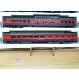 RIVAROSSI "véro" 6976 set A, coffret 4 voitures Gulf Mobile and Ohio  ( GM&O )  neuf     BO