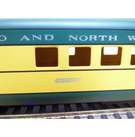 NICKEL PLATE PRODUCTS   ???, coffret de 2 voitures ( Diner et Observation ) Chicago and Northwestern ( C&NW)  neuf   BO 