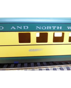 NICKEL PLATE PRODUCTS   ???, coffret de 2 voitures ( Diner et Observation ) Chicago and Northwestern ( C&NW)  neuf   BO 