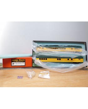 NICKEL PLATE PRODUCTS   ???, coffret de 2 voitures ( Baggage et Parlor ) Chicago and Northwestern ( C&NW)  neuf   BO 