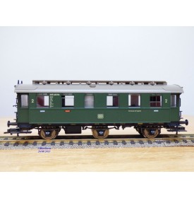 FLEISCHMANN 5064 K, voiture ancienne à plate formes d'extrémité couvertes  à 3 essieux  2 / 3 Kl.   DB  BO