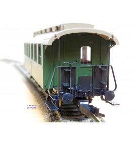 FLEISCHMANN 5063 K, voiture ancienne à plate formes d'extrémité  à 3 essieux  2  Kl.   DB   neuf  BO