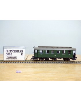 FLEISCHMANN 5063 K, voiture ancienne à plate formes d'extrémité  à 3 essieux  2  Kl.   DB   neuf  BO