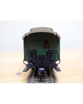 FLEISCHMANN 5061 K, voiture ancienne à plate formes d'extrémité  à 3 essieux  1/2  Kl.   DB   neuf  BO