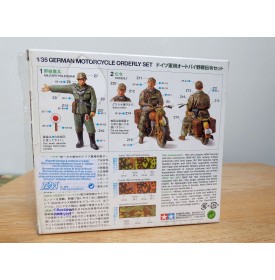 TAMIYA 35241,  estafette motocycliste et policier  allemands DKW  NZ  350    1/ 35