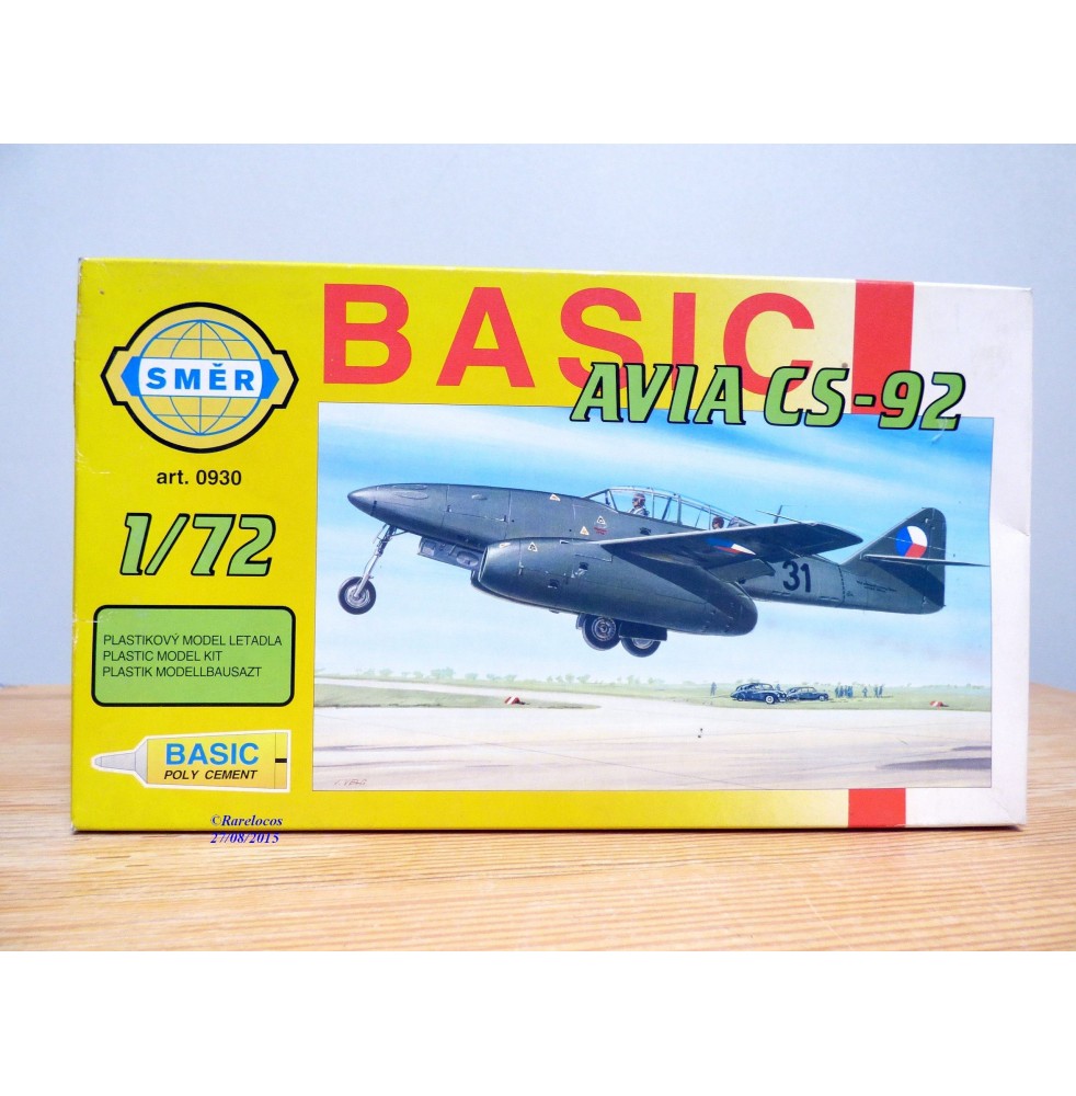 SMER 0930, chasseur tchèque AVIA  CS-92 ( ex ME 262 )  neuf  BO  1/72