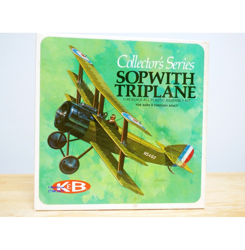 K&B ( AURORA ) 1100 170,  SOPWITH Triplane  Neuf   BO  1/48 