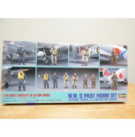 HASEGAWA 3600 /  X48-7,  six pilotes de la seconde guerre mondiale    1/48  Neuf  BO