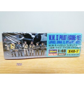 HASEGAWA 3600 /  X48-7,  six pilotes de la seconde guerre mondiale    1/48  Neuf  BO