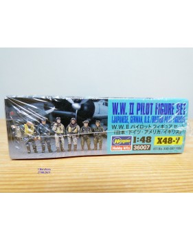 HASEGAWA 3600 /  X48-7,  six pilotes de la seconde guerre mondiale    1/48  Neuf  BO