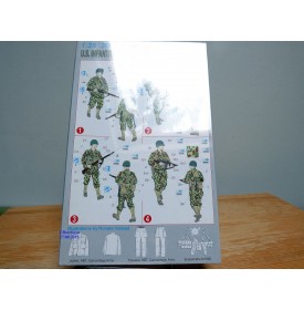 DRAGON 6120, infanterie américaine ( 2 ème division blindée Normandie 1944  ) 4 figurines  1944 1/35 NEUF