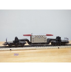 Märklin métal 4617 . 2, wagon surbaissé type SSI 53 AEG  DB  BO