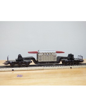 Märklin métal 4617 . 2, wagon surbaissé type SSI 53 AEG  DB  BO