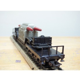 Märklin métal 4617 . 2, wagon surbaissé type SSI 53 AEG  DB  BO