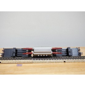 Märklin métal 4617 . 2, wagon surbaissé type SSI 53 AEG  DB  BO
