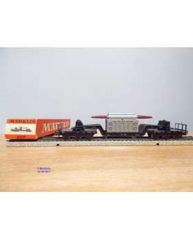 Märklin métal 4617 . 2, wagon surbaissé type SSI 53 AEG  DB  BO